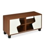 Solid Wood TV Media Stand with Drawers - Image 4