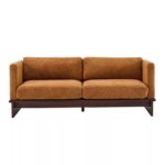 Upholstered 3 Seater Sofa Couch with Solid Wood Base - Image 5