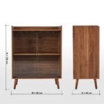 Solid Wood Heritage Bar Cabinet - Image 3