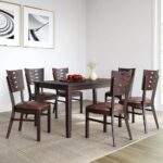 6 Seater Dining Set (Erin Brown)