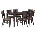 6 Seater Dining Set (Erin Brown) - Image 3