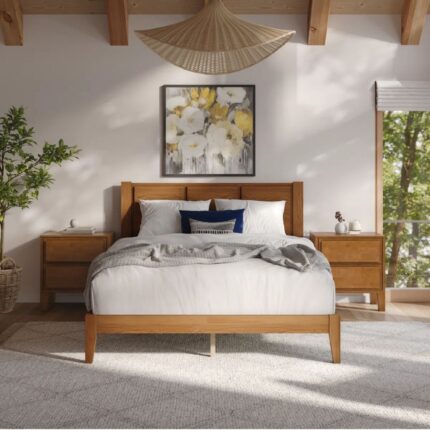 Manji Solid Wood Bed Frame