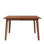 Sheesham Wood Dining Set (4 seater) (with Cushion-Omega Pearl)-Natural - Image 2