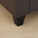 Fabric 3-Seater Sofa - Brown - Image 2