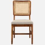 Solid Wood Dining Chair (Set of 2) in Walnut Colour - Image 4