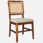Solid Wood Dining Chair (Set of 2) in Walnut Colour - Image 5