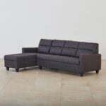 Fabric 3-Seater Left Corner Sofa with Chaise - Brown - Image 5