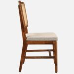 Solid Wood Dining Chair (Set of 2) in Walnut Colour - Image 6
