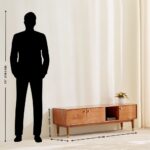 TV Unit – Walnut & White Finish - Image 4