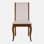 Solid Wood Dining Chair Set of 2 in Dark Walnut Colour - Image 5