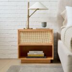 Rattan Nightstand/ Bedside Table