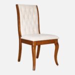 Solid Wood Dining Chair Set of 2 in Dark Walnut Colour - Image 6