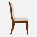 Solid Wood Dining Chair Set of 2 in Dark Walnut Colour - Image 7