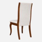 Solid Wood Dining Chair Set of 2 in Dark Walnut Colour - Image 2