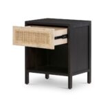 Rattan & Wood 2-Drawer Nightstand (25.75") - Image 6