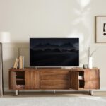 Large Wooden TV Unit for Up to 80 Inches – Walnut Finish - Image 4