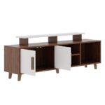 Solid Wood TV Unit – Walnut - Image 2