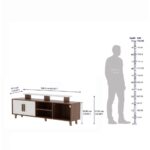 TV Unit – Walnut Finish - Image 3