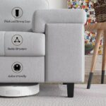 3-Seater Sofa Adjustable Armrests & Plush Backrest - Image 4