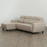 Fabric 3-Seater Left Corner Sofa with Chaise - Beige - Image 3