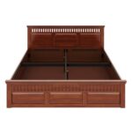 King Solid wood bed with storage - Image 3