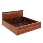 King Solid wood bed with storage - Image 4
