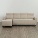 Fabric 3-Seater Left Corner Sofa with Chaise - Beige - Image 5
