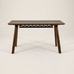 Solid Walnut Wood Work & Study Desk - Image 3