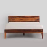 Premium Solid Wood Bed, Queen Size - Image 5