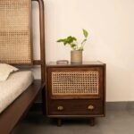 Cane Corner Bed Side Table