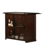 Brown Rectangular Solid Wood Bars & Bar Sets - Image 2
