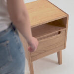 Solid Wood Bedside Table for Bedroom & Living Room - Image 4