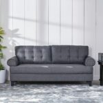 Fabric 3-Seater Sofa - Grey