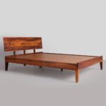 Premium Solid Wood Bed, Queen Size - Image 2