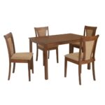 4 Seater Dining Set (Walnut) - Image 6