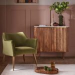 Modern Solid Wood Bar Cabinet with Marble Top and Integrated Bottle Rack for Living Room - Image 3