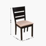 Solid Wood 6-Seater Dining Set with Chairs and Bench - Image 7