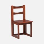 Sheesham Wood Folding Dining Chair in Honey Oak Finish - Image 4