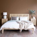 Rattan Solid Wood Bedside Table - Image 2