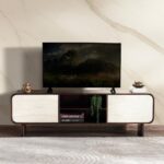 TV Unit for Up to 60 Inches – Beige & Walnut - Image 2
