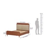 Queen Non-Storage with Upholstery Solid Wood Bed - Image 3