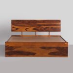 Premium Solid Wood Bed With Storage, Queen Size - Image 5