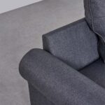 Fabric 3-Seater Sofa - Grey - Image 9
