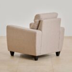 Fabric 1-Seater Sofa - Beige - Image 2