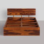 Premium Solid Wood Bed With Storage, Queen Size - Image 9