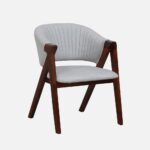Sheesham Wood Dining Chair in Teak Finish - Image 3