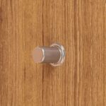 Mid-Century Modern Bar Cabinet in White with Bottle Rack - Image 7