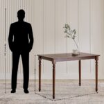 4-Seater Dining Set with Chairs - Walnut - Image 4