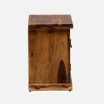Sheesham Wood Bedside Table (Lhs Door) In Provincial teak Finish - Image 5
