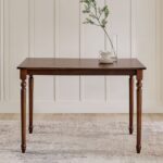 4-Seater Dining Set with Chairs - Walnut - Image 5